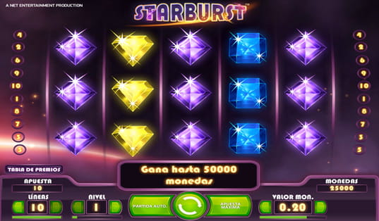 tragaperras starburst juego de netent